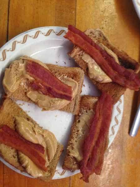 Peanut Butter and Bacon on Wheat by Big Hit Media