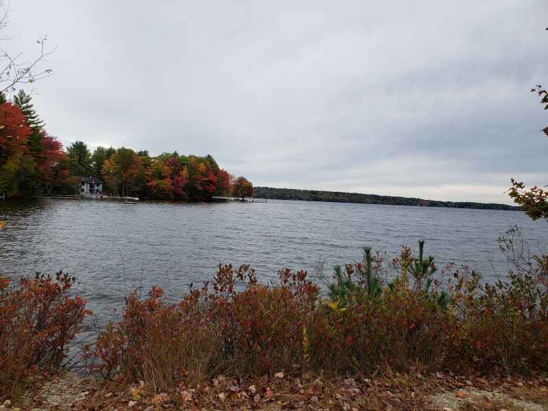 Fall Foliage at Bow Lake in New Hampshire