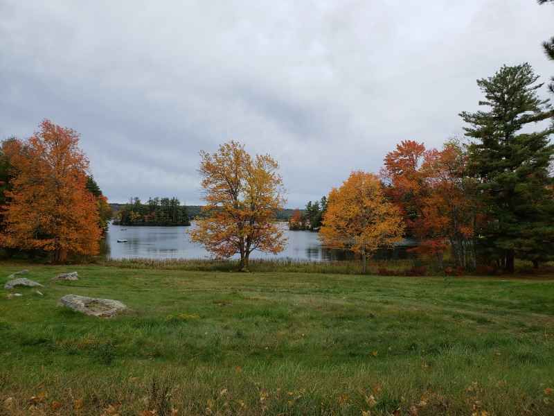 Fall Foliage at Bow Lake in New Hampshire