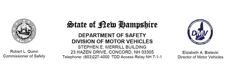 NH DMV Transitioning to Appointment Only Services